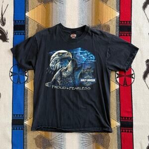 Vintage Harley Davidson Sturgis 1997 Biker T-Shirt Size Large Wolf Nature USA